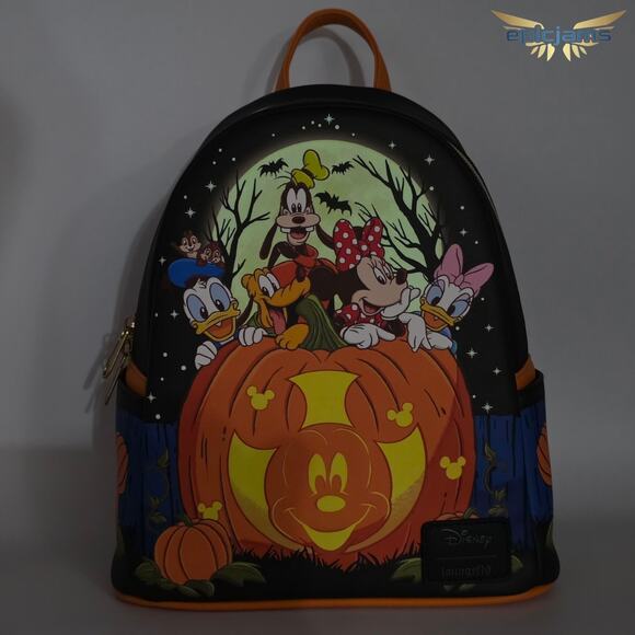 Loungefly Disney Mickey Mouse & Friends Halloween Pumpkin Mini Backpack main image 7